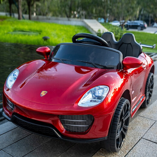 Agent Lu Beibei Children's Elektroauto Vierräder können aus der Ferne sitzen, ein schwankendes Jungen- und Mädchen-Babyspielzeug und das Kutschen aufladeten Pink + kleine Batterie Single Drive + Musik