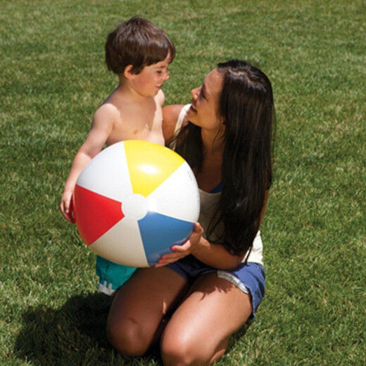 INTEX59030 inflatable beach ball children's toy ball beach ball baby toy four-color inflatable ball 61cm