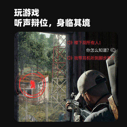 Edifier (EDIFIER) HECATE GM360 wired gaming headphones in-ear noise-canceling dual dynamic computer mobile phone music e-sports earbuds 3.5mm interface black + Android Type-c adapter cable