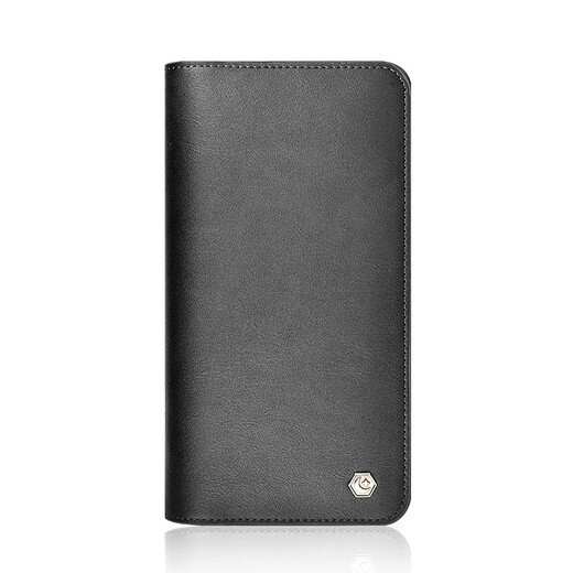 兰里斯卡双手机收纳包适用苹果iphone华为小米vivo真皮保护套牛皮手拿钱包 曼巴绿【双手机收纳包】