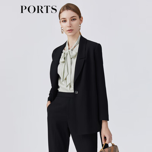 PORTS spring and summer new long-sleeved long suit LM8J031KWB029 BLACK STRIPE regular XL (10)