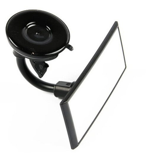 Jelle 3R car interior rearview mirror, children's observation mirror, baby car rearview mirror, auxiliary reflective suction cup mirror, suction cup wide-angle plane mirror, coach car indoor auxiliary rearview mirror 3R-2124 (long handle bracket, press to fix)