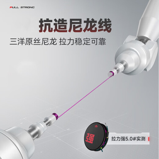 Handing Fishing Gear High Sensitivity Seven-Star Floating Line Group with Strong Tension and Tie Line Group Traditional Fishing Fine Binding Finished Main Line Line Group 4.8m Strong Tension Upgraded Enhanced Version (Single Pack) No. 1.5