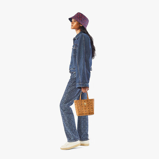 MCM popular TONI mini tote bag vegetable basket shoulder crossbody bag cognac color Christmas gift