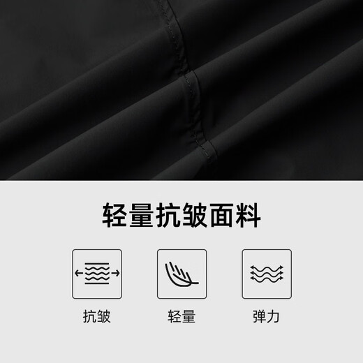 
Biemlfdlkk [Lightweight and comfortable] Spring and summer men's casual commuting and easy to take care of windproof light business suit jacket workplace outfit 07 black L /105