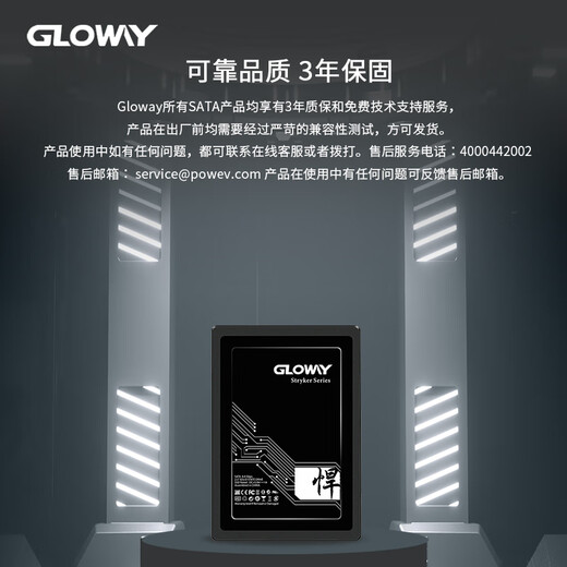 光威（Gloway）512GB SSD固态硬盘 SATA3.0 500MB/s  笔记本/台式机通用 悍将系列