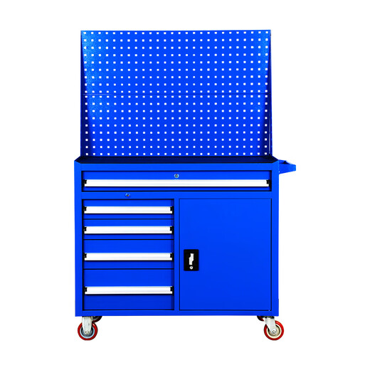 Huili's tool cabinet workshop multi-drawer lockable mobile wheeled tool cart workbench customized heavy-duty factory auto repair milky white