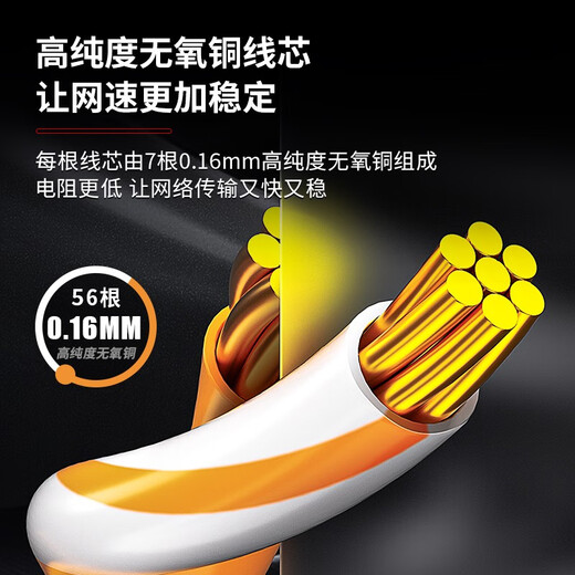安普康AMPCOM万兆七八类网络跳线CAT7电竞无氧铜S/FTP双屏蔽CAT8工业超柔电脑网络跳线 【超柔】八类万兆双屏蔽 黑色 1.5米