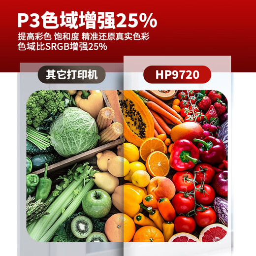 HP惠普（HP）9720 9730 A3打印机彩色喷墨打印复印扫描一体机自动双面打印多功能无线商用办公家用 HP9720官标【A3打印A4复/扫】A4双面打印