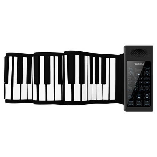 Terence Hand-Roll Piano Tragbare 88 Taste Professional Version Verdickte Arrangement Tastatur Erwachsene Kinder Elektronische Klavier 88 Schlüssel Schwarz Standard Version