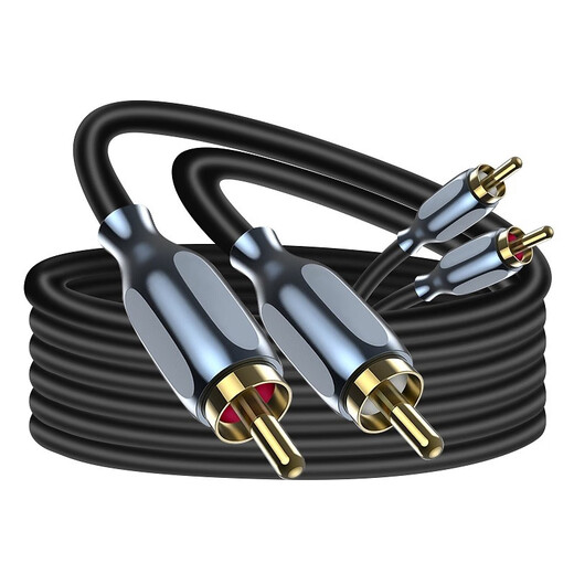 FOSI AUDIO 一分二音频线AUX线3.5mm转RCA双莲花电脑手机功放音箱音响音频连接线 3.5mm转RCA 1.8M