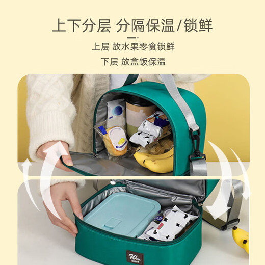9i9背奶包冰包冷藏保鲜储奶上班外出双层便捷妈咪包斜挎带蓝冰A45绿