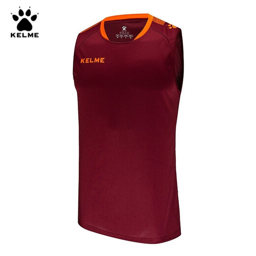 Kelme / Karme Football Training Vest Men de course sportif personnalisé Chanding 3891061 Bourgogne XL