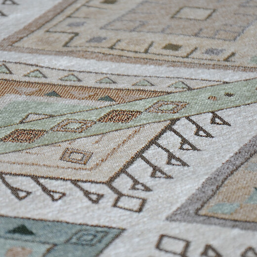 Zhonghong European and American carpet living room bedroom bedside coffee table American plaid personalized weaving machine washable home large area light luxury modern plaid 240*330CM