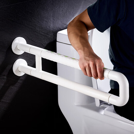 莫顿卫生间马桶厕所防滑老人安全残疾人无障碍起身坐便器扶手架 MD-9903-2白色