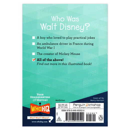 Wählen Sie 4 Artikel für 99 Yuan. Wer war. Englische Originalversion. Biografie von Weltstars. Englische Lesungen. Kapitelbücher. Außerschulische Lektüre. Kostenloses Audio. Wer ist Disney?