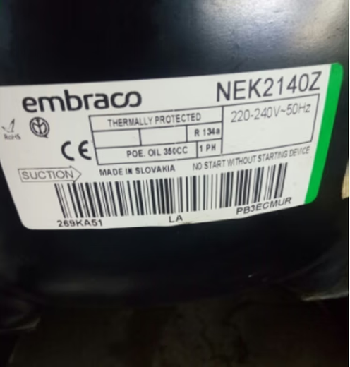 XMSJNE6210Z NE6212Z 6214Z 6160 Embraco Compressor 6187 6170 NE6187Z