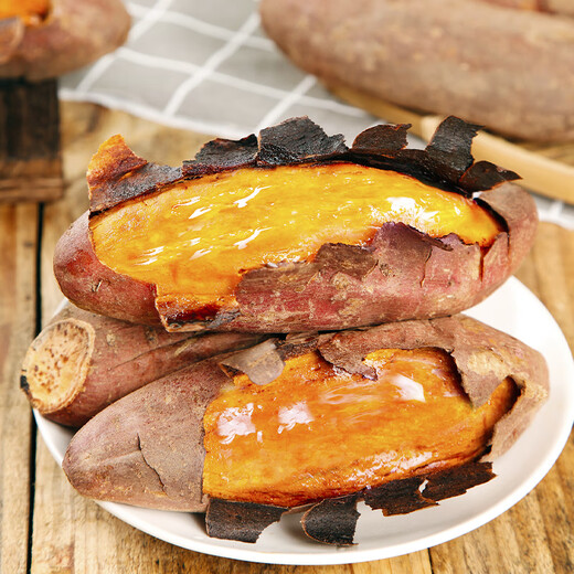 Jingxian Raw Tobacco Potato No. 25 Sweet Potato Net Weight 4.5Jin Jin is equal to 0.5kg Single Fruit 50g+ Candied Sweet Potato Roasted Sweet Potato Whole Grain Straight from the Source