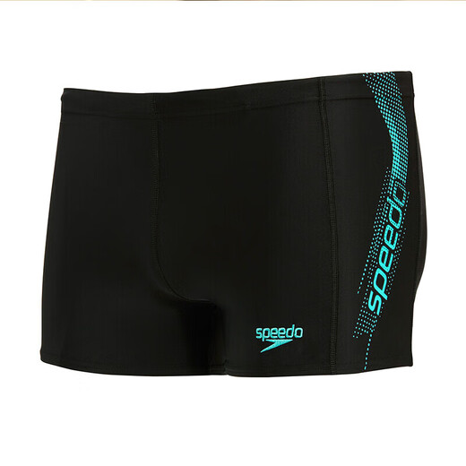 Speedo swimming trunks for men, dynamic, large-label, elastic, quick-drying, non-fitting, anti-chlorine boxer swimming trunks, medium gray blue 36