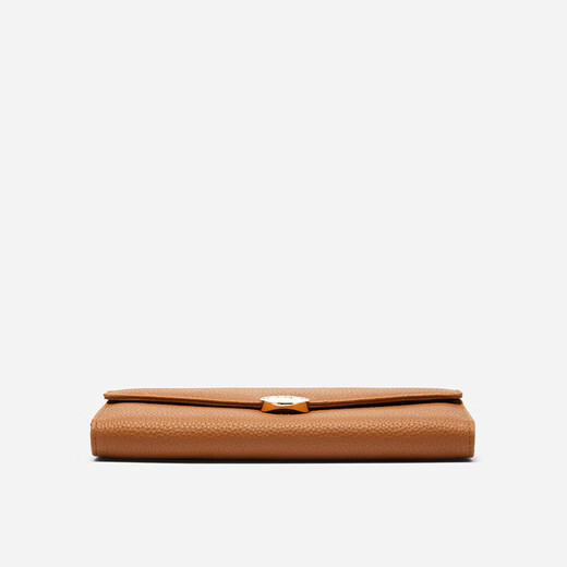 HR Helena women's bag wallet women's long genuine leather light luxury cowhide wallet fashion women's clutch gift box brown