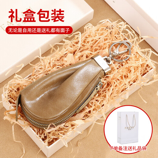 Feiman Auto Schlüsselbeutel Echtes Leder Multifunktion kreativer Vogelbeutel Frauen Taille Hängende Münz Brieftasche Personalisierte Schlüsselbeutel Hibiscus lila lila