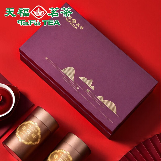 Tianfu Mingcha Pu'er tea Aged Pu'er ripe tea Private tea 3 cans of special grade 240g gift box tea gift