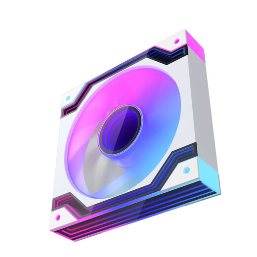 骨伽【大乘风MX600白色+灵境V2 PRO 4正叶+2反叶】 快折式机箱 / ARGB无限镜风扇