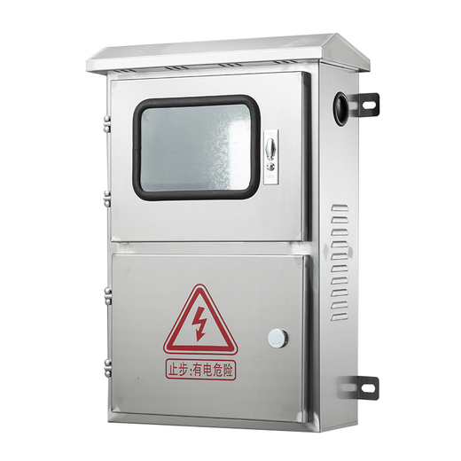 Boîte de distribution extérieure en acier inoxydable, boîte connectée au réseau photovoltaïque, boîte de compteur électrique triphasée à double porte extérieure, boîte de comptage, boîte de commande étanche, boîte à instruments, boîte de combinaison 304 personnalisation, portes supérieures et inférieures extérieures 550*400*160
