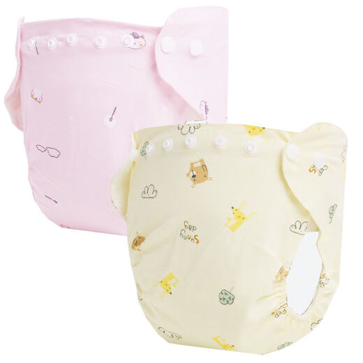 Phylado Baby Windeln Neugeborenes Baby reine Baumwolle wasserdichte atmungsaktive waschbare Windeln mit Leckdoapern feste Windeln mit 3 Packungen (3 Blues) l Code [Empfohlen 18-28 Jin [Jin entspricht 0,5 kg]/6-18 Monate]