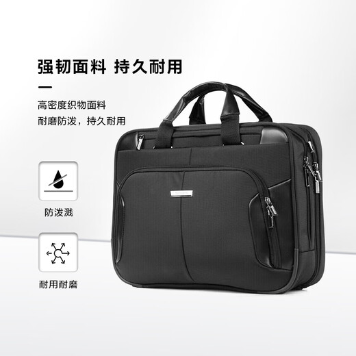 Samsonite computer bag computer liner bag business briefcase attachable handbag BP0*09009 black 15.6 inches