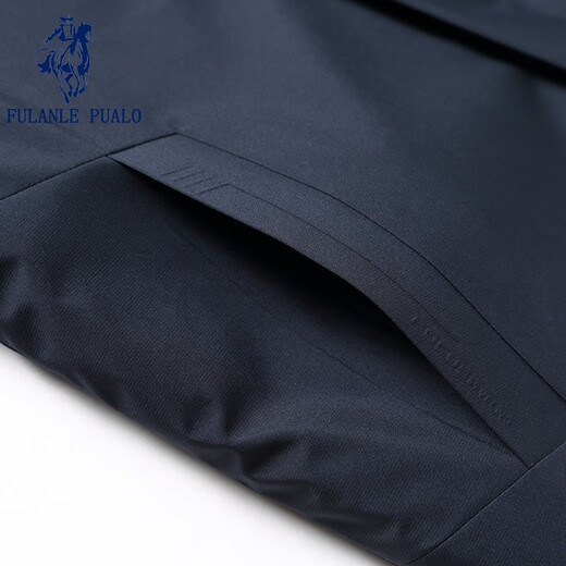 弗朗西保罗（FULANLE PAULO）冬季加厚棉衣男中长款商务男士棉服爸爸外套保暖棉袄夹克脱卸内胆 绿色-9888 【一体直冲加棉】 L /175