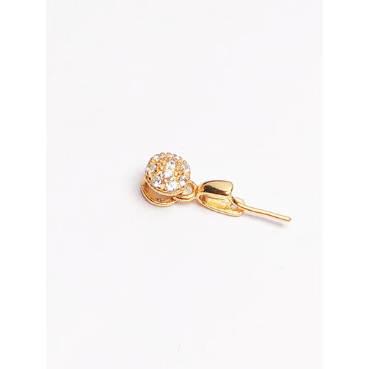 Chuji Lao Phoenix 925 Crossing 18k Gold Button Buddha Gong Jade Button Cucumber Seed Button 1 Card Button Pendant Original Front Hole White Gold