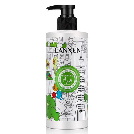 Lanxun Taiwan shampoo for women and men, mild anti-dandruff, anti-itch, oil control, refreshing, long-lasting fragrance, moisturizing and silky shampoo, hydrating and soft shampoo 710ml