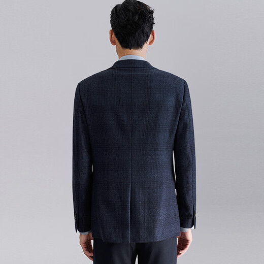 Ankündigung Vogel Sportanzug Herrengeschäftsanzug Plaid Single Schlitzwolle Jacke ebu227001u blau 48a