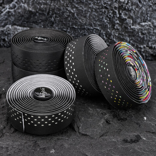 LeBycle road handlebar with anti-slip breathable bicycle handlebar strap anti-slip breathable and durable cycling equipment accessories breathable fish pattern - black