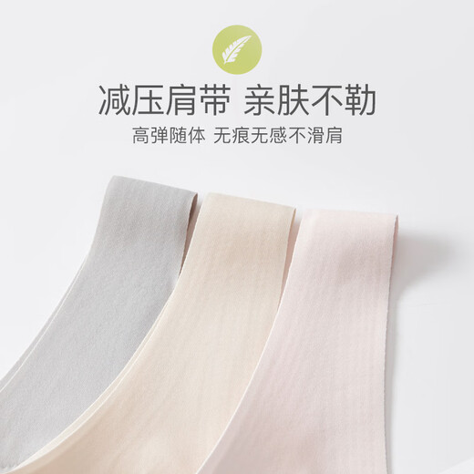 俞兆林2件装女士内衣女文胸无痕内衣收副乳上托无钢圈聚拢胸罩运动内衣
