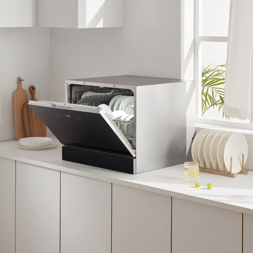 Bosch (BOSCH) 5 sets of household desktop dishwashers, imported from Europe, small intelligent installation-free, four cleaning systems, high temperature sterilization dishwasher SKS66BB00C