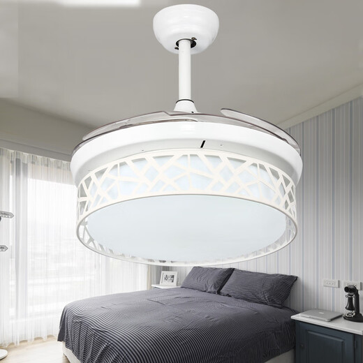 
An Dengbao invisible fan light dining chandelier living room modern simple LED home dining room bedroom lighting fixture 9928 42 inch remote control 36w three colors