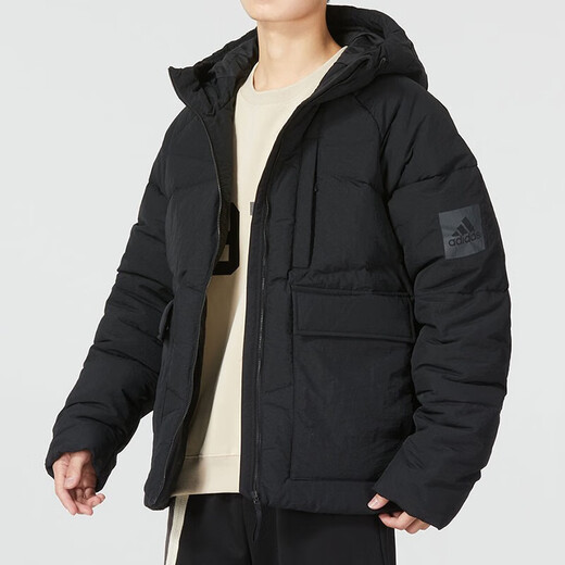 Adidas Herrenkleidung, neue winddichte und warme Sportbekleidung im Freien, modische Kapuzenjacke, Jacke, HN9930 XL