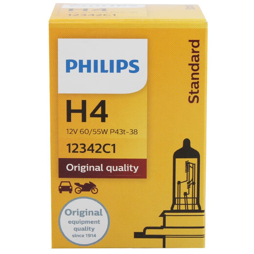 Philips (Philips) Кварцевая лампа с добавленной стоимостью H4 12342 Фары автомобильных лампочек с высокой лучевой лампой с высокой луче