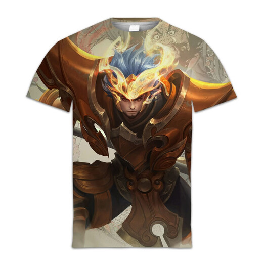 Pavilion King of Glory T-shirt Five Tigers General Clothes Print Limited Skin Dormitory Brothers Top Campus Customization Trend 1517 Zhang Fei-Tiger Soul XL (110-125Jin Jin is equal to 0.5 kg)