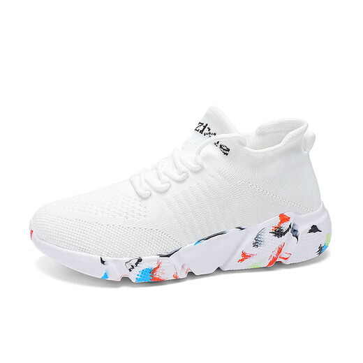 Dianou 2025 Nouvelles chaussures célibataires décontractées grandes tailles SOLUX SOLUX SOBSE SPORTS SHOINS PULODIQUE POLUSTUTILE TOP TOP SOCK SOCK LLN 7027 Couleur de soie de poisson noir 36