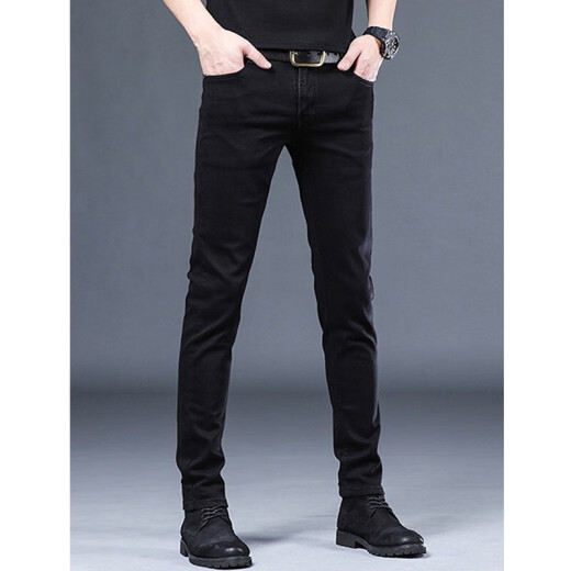 
Pier Cardin 2025 spring and summer jeans men's casual slim feet men's pants Korean style trendy versatile pants men 1049 gray 31