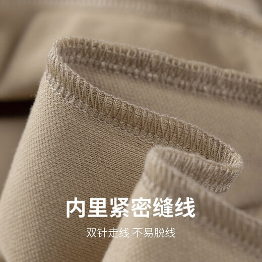 与狼共舞POLO衫男夏季简约休闲冰丝老虎满印短polo上衣男 701卡其 M 170/88A