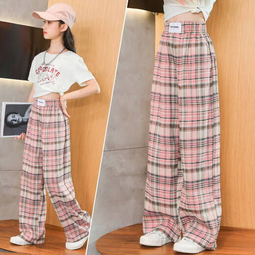 优优1点（Yoyo one）2025新款夏季女童短袖套装夏天洋气时髦儿童夏装休闲裤子女大童装 9889白色+15009紫色 160cm