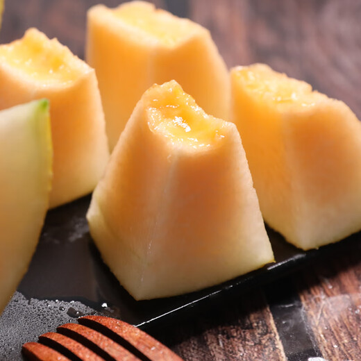 
Jingxiansheng Tianshan No. 1 Golden Hami Melon 2 capsules Single fruit 2.8 Jin [Jin equals 0.5 kg] Fresh fruit Mid-Autumn Festival gift box