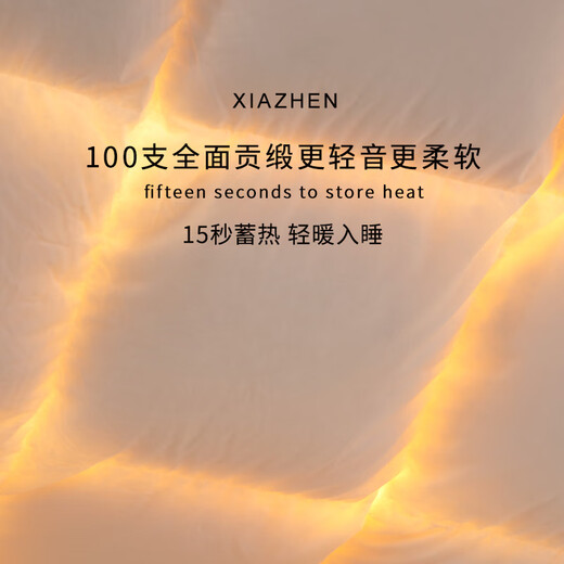 XIAZHEN down quilt 95% white goose quilt core 100 cotton antibacterial anti-velvet warm goose quilt Spring and autumn quilt - recommended room temperature 15-20 200*230CM