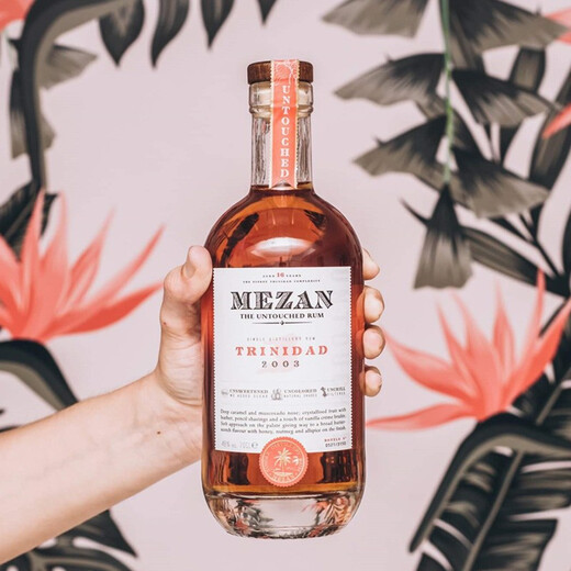 MeZAN Caribbean original single barrel rum original imported foreign wine spirit 700ml [Trinida 2003] 700mL 1 bottle