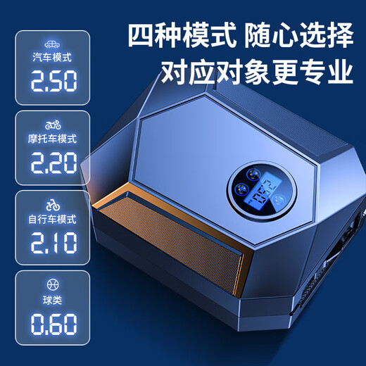Lingchen wired car air pump car air pump tram inflatable treasure car air pump tire air replenishment digital display
