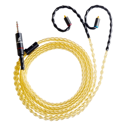 线艺匠8股纯银镀金尊贵版榭兰图mmcx0.78适用于索尼m9森海HD800S IE9004.4线耳机升级线 3.5mm 插头 直头 一般手机*电脑适用插头 MMCX/榭兰图/846/aoinc5